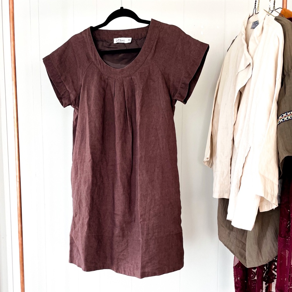 Linen Minimalist Smock Dress